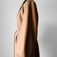1960s Camel Toned Wool Robe-Style Belted Coat  - Sz. Small