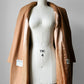 1960s Camel Toned Wool Robe-Style Belted Coat  - Sz. Small