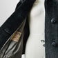 1960s Charcoal Grey Lined Fur Crop Jacket - Sz. Small