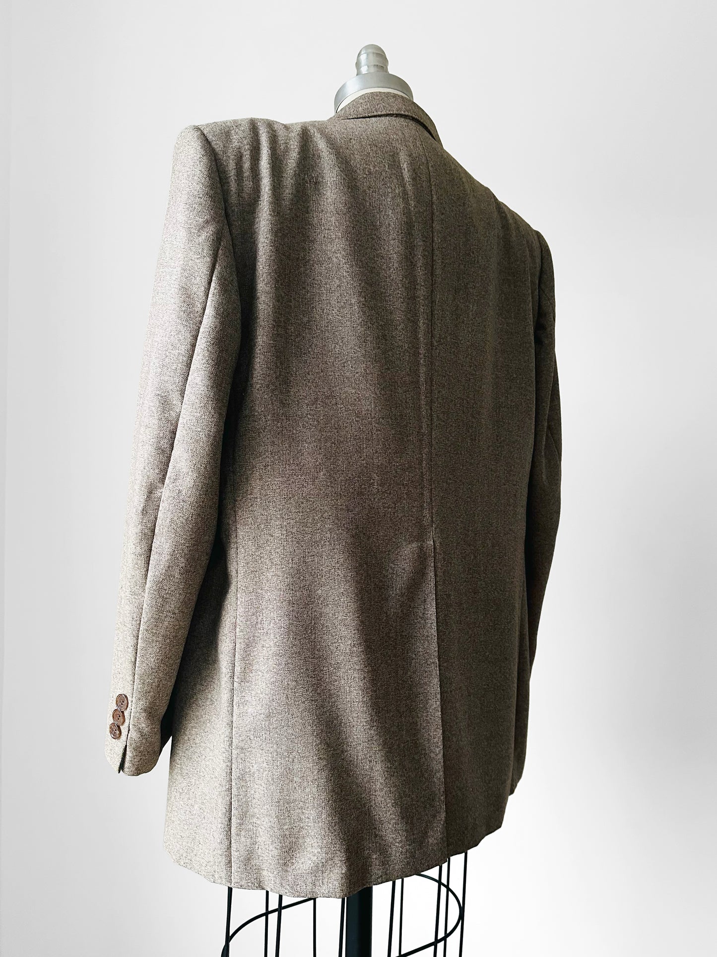 1950s - 1960s Mid-Century Hawthorne's Taupe Tweed Sport Coat Blazer