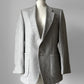 1970s Grey EATON Wool Tweed Fitted Blazer Jacket - Sz. Small