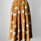 1970s - 1980s Caramel Floral Skirt - Sz. Sm