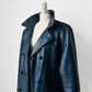 1960s - 1970s Blue Buttery Soft Leather Double-Breasted Jacket