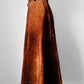 1980s Whiskey Toned Suede Leather Skirt - Sz. Sm