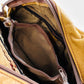 Vintage 1970s Buttery Tan Gathered Detail Leather Purse