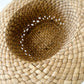 Vintage 1960s Natural Woven Straw Brimmed Hat - Sz. S