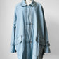 1990s - 2000s Soft Light Wash Denim Chambray Zippered Chore Jacket- O/S