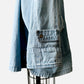 1990s - 2000s Soft Light Wash Denim Chambray Zippered Chore Jacket- O/S