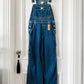 1990s Calvin Klein Dark Wash Overalls - Sz. S/M