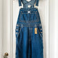 1990s Calvin Klein Dark Wash Overalls - Sz. S/M