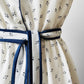 1970s Blue and White French Floral Summer Dress - Sz. S