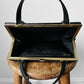 1960s Black Vinyl Top Handle Handbag