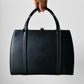 1960s Black Vinyl Top Handle Handbag