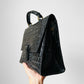 1990s Black Patent Faux Leather Top Handle Bag