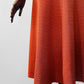 Vintage 1970s Burnt Tangerine Midi-Length Halter Dress - Sz. S/M