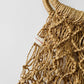 Vintage 1960s - 1970s Natural Woven Knotted Raffia Market Day Bag