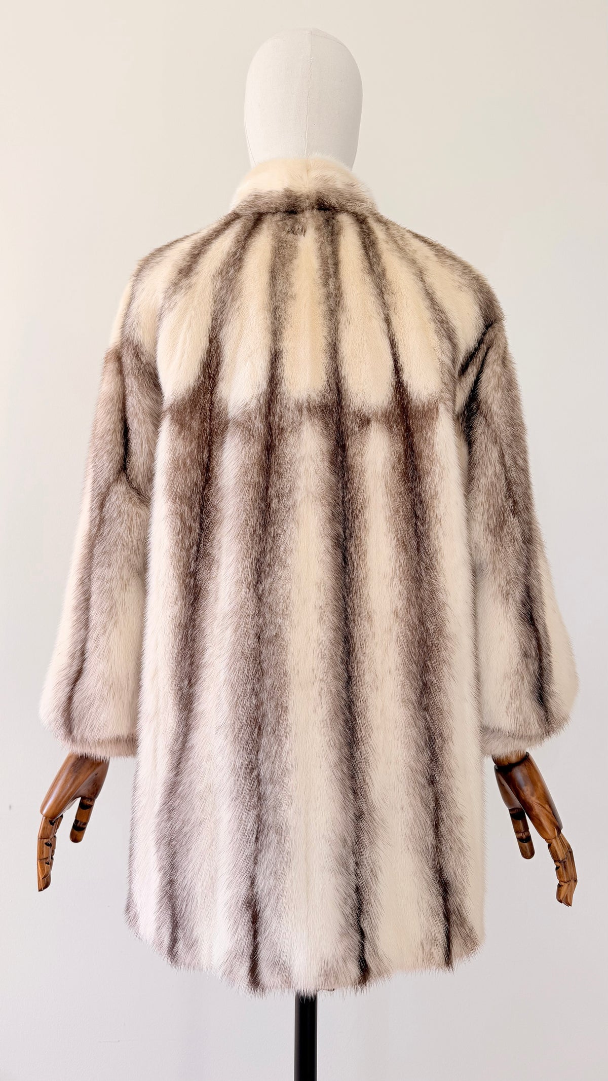 Vintage 1960s Off-White and Taupe Mink Fur Jacket - Sz. S/M (Copy)