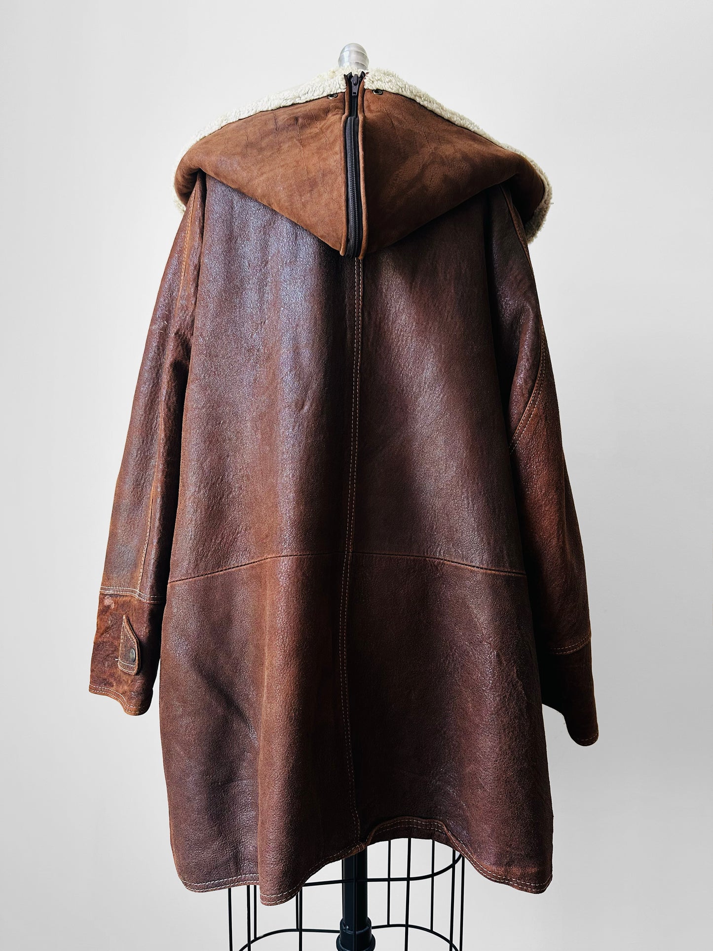 1980s Brown HOLTS RENFREW Vegan Leather Jacket - Sz. M/L