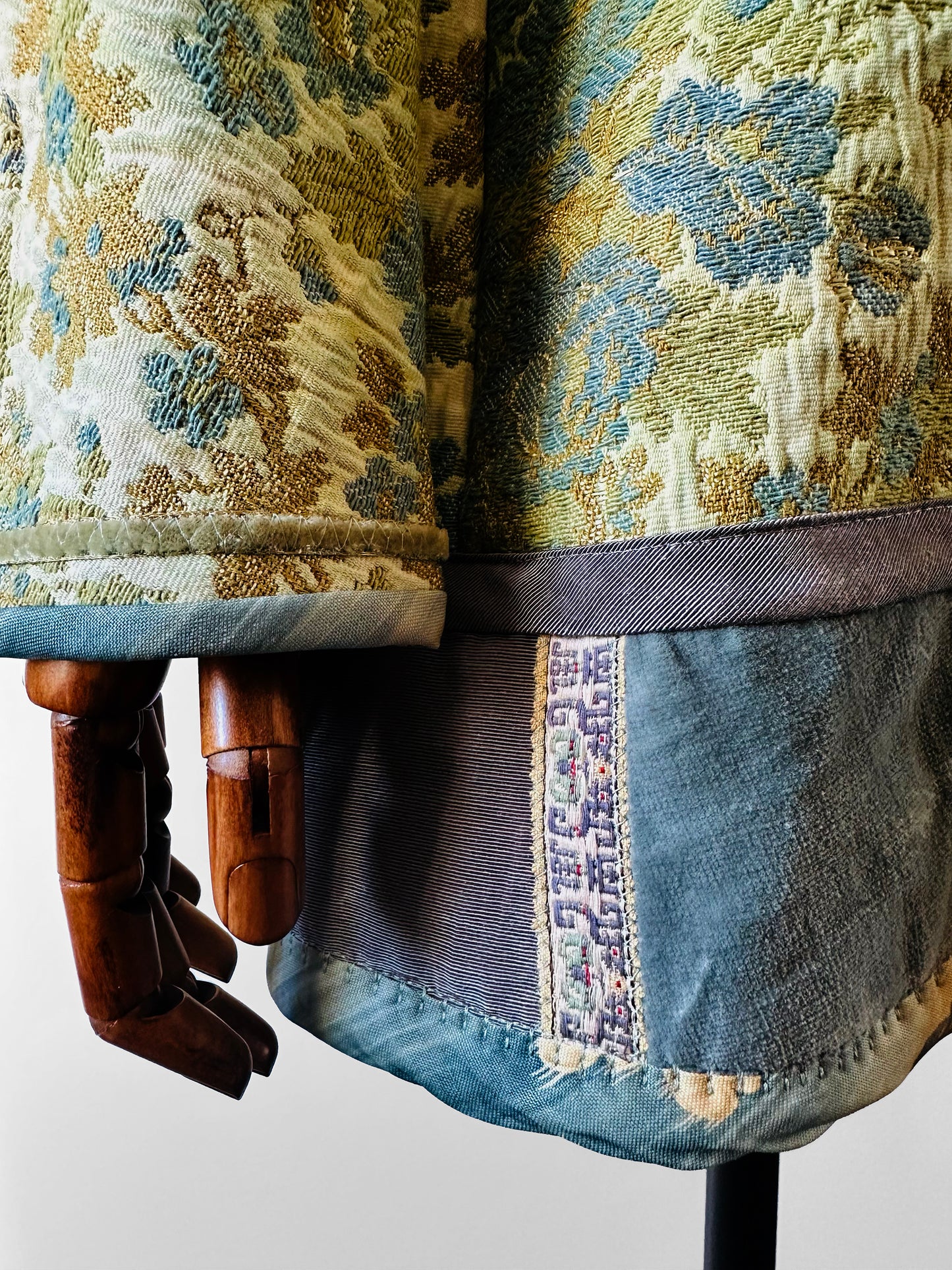 Mid-Century Baroque Inspired Brocade and Velvet Patchwork Jacket - Sz. S