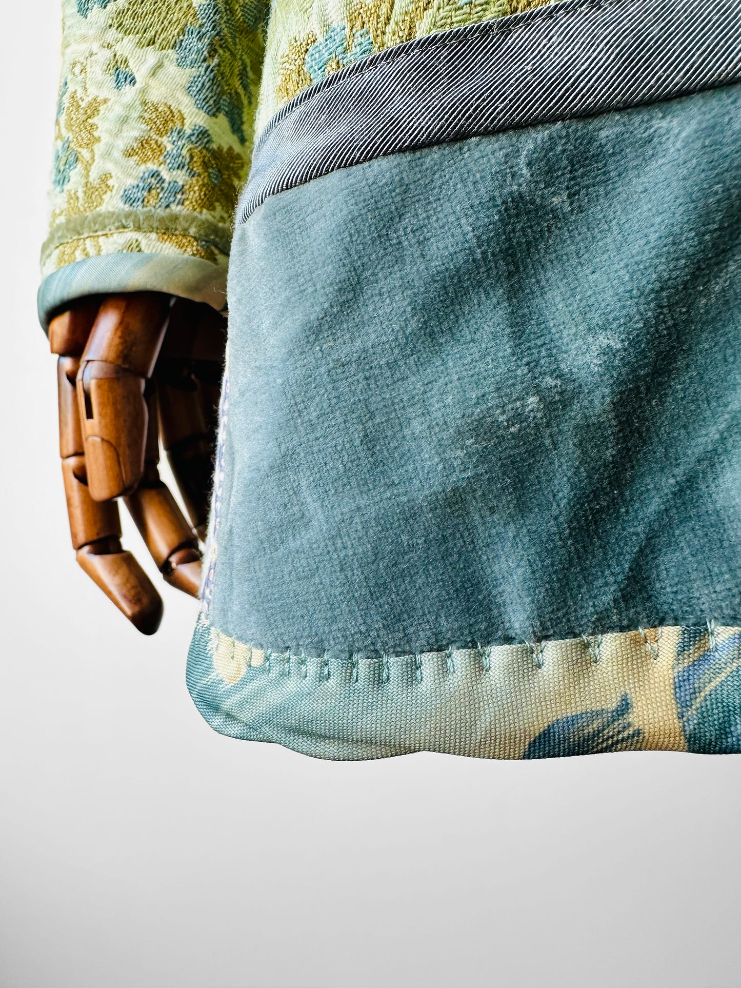 Mid-Century Baroque Inspired Brocade and Velvet Patchwork Jacket - Sz. S