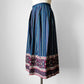 1970s - 1980s Handmade Stripe Patchwork Style Skirt - Sz. M/L