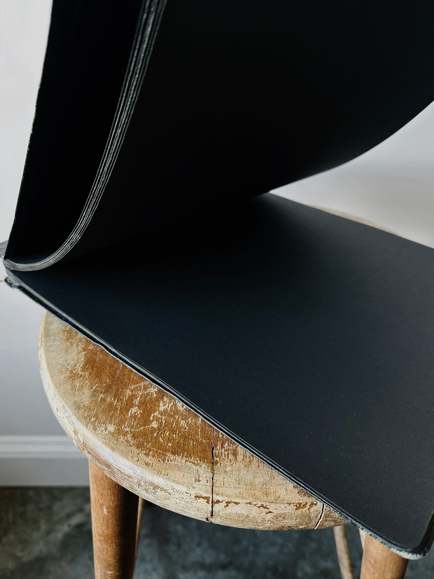 1920s - 1930s Black Leatherette Photo Album with Embossed Detail