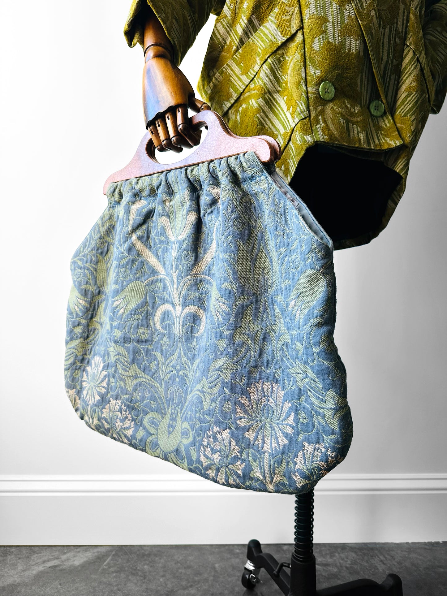 Mid-Late 20th Century, Spindles of Harbottle, England, William Morris Inspired Tapestry Bag