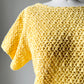 1970s - 1980s Canary Yellow Short Sleeve Knit Top - Sz. S /M