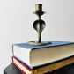 1960s Mid 20th Century Etched Hand-Painted Brass Cobra Candleholders Set