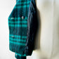 1980s Green Plaid Wool Crop Naha-Line Paris Jacket - Sz. S/M