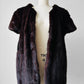 1970s Upcycled Crop Sleeve Lined Open Front Fur Vest - Sz. S/M