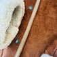 1980s Cognac Made in FRANCE Suede Shearling Jacket - Sz. S/M