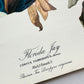 Vintage Mid-Century Audubon 17 by 14 Original Florida Jay Art Print Wall Hanging