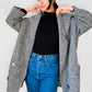 1980s Grey Speckled Wool Tweed LOUBEN Double-Breasted Blazer Jacket - Sz. S/M