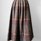 1950s-1960s Heavy Wool Pleated Fit and Flare Plaid Skirt - Sz. XS/S