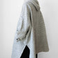 1970s - 1980s Off-White and Black Grid Patterned Wool Wrap Shawl - Sz. O/S