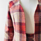 1960s - 1970s Red Plaid Wool Skirt and Jacket Set - Sz. XS/S