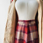 1960s - 1970s Red Plaid Wool Skirt and Jacket Set - Sz. XS/S