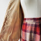 1960s - 1970s Red Plaid Wool Skirt and Jacket Set - Sz. XS/S