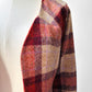 1960s - 1970s Red Plaid Wool Skirt and Jacket Set - Sz. XS/S