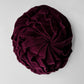 1930s - 1940s Wine Toned Velvet Ruched Hat - Sz. XS/S