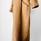 1980s Tan Pure Virgin Wool LUNDSTROM Canada Hooded Faux Fur Blanket Wrap Coat - Sz. O/S