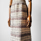 1960s - 1970s Off-White and Beige Textured Tweed Wool A-Line Skirt - Sz. XS/S