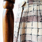 1960s - 1970s Off-White and Beige Textured Tweed Wool A-Line Skirt - Sz. XS/S