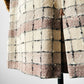 1960s - 1970s Off-White and Beige Textured Tweed Wool A-Line Skirt - Sz. XS/S