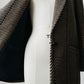 1980s Golden Beige and Black Stripe Wool Harve Benard Blazer - Sz. S