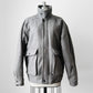 1980s Grey Wool Quilted LONDON FOG Bomber Jacket - Sz. L