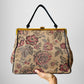 1960s Large Floral Tapestry Top-Handle Handbag