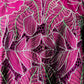 1980s Magenta Embroidered Floral Eyelet Top -  Sz. S/M