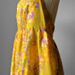 1960s - 1970s Handmade Floral Halter Prairie Summer Dress - Sz. M/L